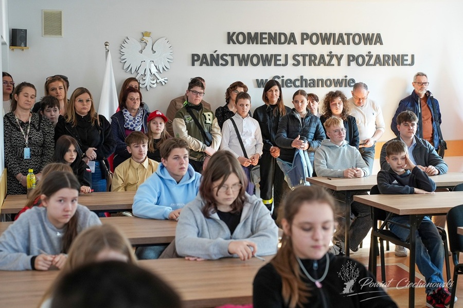 Ciechanowska młodzież zapobiega pożarom